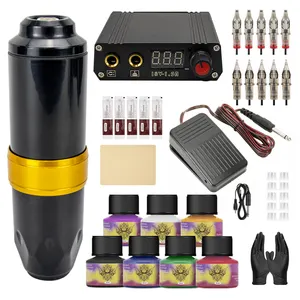 Tattoo Machine Kit Profession eller Großhandel Tattoo Pen Kits Tattoo Maschine komplettes Komplett set