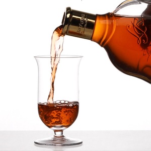 Venta al por mayor handmade180ml Whisky Ron Clear Beer Glasses Cup Tulipanes Shape Glass Lead Free Crystal Wine Drinking Cup With Short Stem - Product Image 6