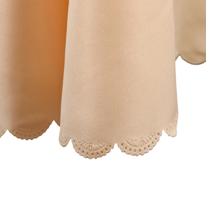 <b>White</b> Woven 100% Polyester Rectangular Tablecloth for 6 Foot <b>Tables</b>-Wrinkle Free Machine Washable Great for Parties Weddings - Product Image 3