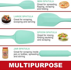 Steel Spatula Set Nonstick Heat Resistant Kitchen Utensils 6-Piece <b>Silicone</b> Cooking Set Food Grade for Decoration - Product Image 5