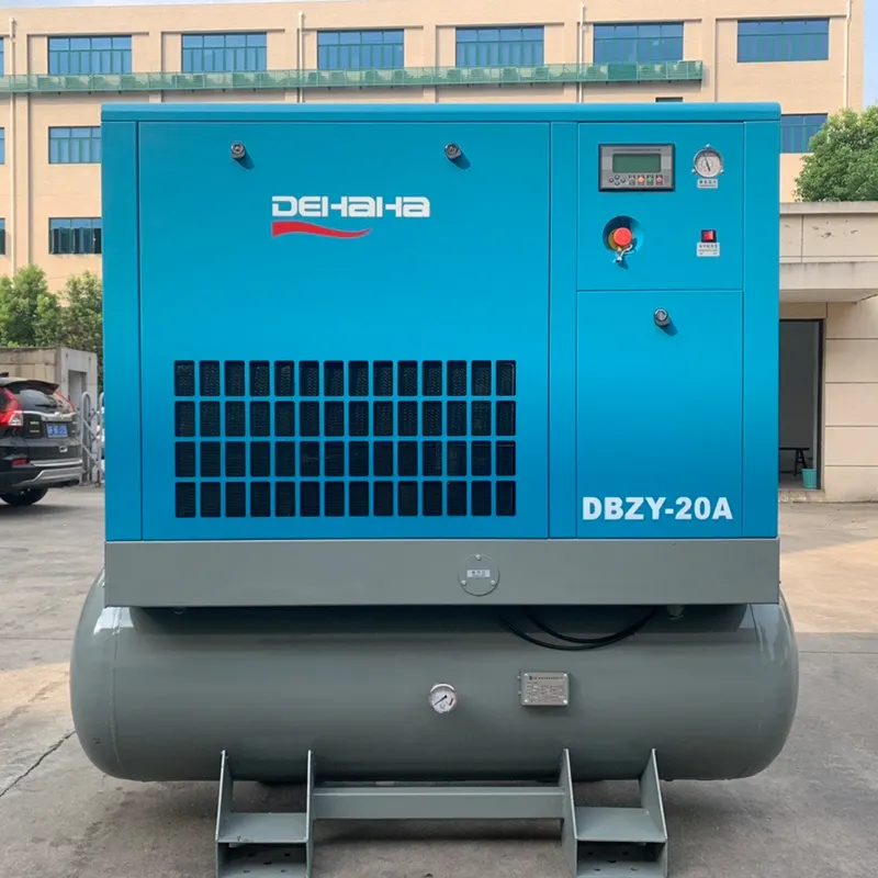 500L 20HP 15kW Industriale Compressore D'aria Con Serbatoio D'aria E Asciugatrice