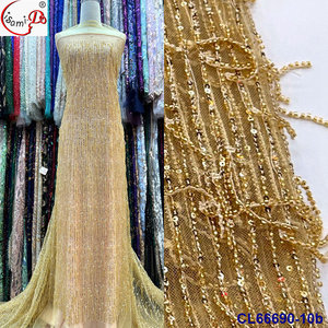 Lisami estilo perlas lentejuelas Big Bens borla frigne Rosa flor Boda nupcial bordado Diseño tela <span class=keywords><strong>de</strong></span> encaje para Europa africana - Product Image 2