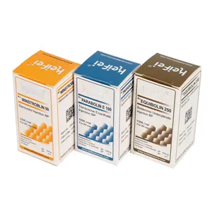 High quality custom free design pharmaceutical 10ml vial box packaging
