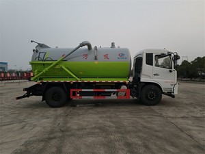 Camion d'aspiration des eaux usées Dongfeng 12 tonnes, citerne à vide de 12 yards, vente directe fabricant - Product Image 2