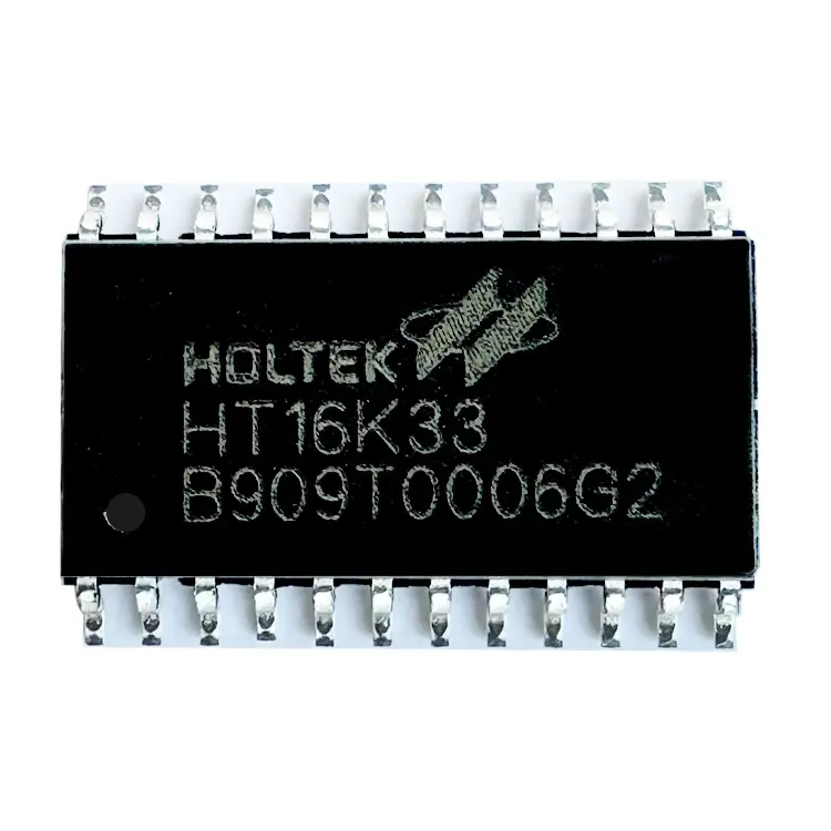 Holtek-controlador LCD HT16K33, mapeo IC de RAM 16, multiplicado por 8 LED, controlador con Keyscan