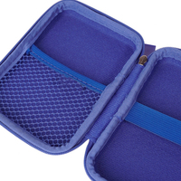 Emballage de disque dur personnalisé étui à fermeture éclair à coque dure antichoc étuis pour câbles de données de compression mallette de rangement et sac