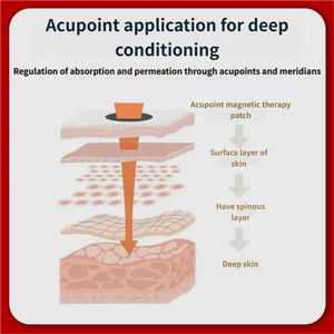 Patch Moxibustion Titik Akupuntur Medis untuk Pengurangan Gula Darah Perawatan Pendukung Bersertifikat CE Kelas II - Product Image 2