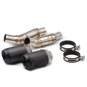 Tuyau d'échappement intermédiaire modifié à double sortie pour moto Kawasaki Z1000 R SX <span class=keywords><strong>Ninja</strong></span> <span class=keywords><strong>1000</strong></span> en acier inoxydable - Product Image 5