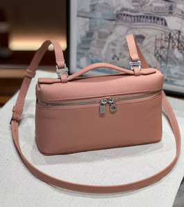 Pink <b>Pebbled</b> PU Crossbody Handbag <b>Small</b> Zipper Shoulder Bag Adjustable Strap Portable Women Travel Purse - Product Image 4