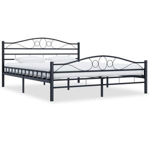 <span class=keywords><strong>Lit</strong></span> en métal avec Sommiers à lattes, métal noir 140x200 cm/160x200 cm/180x200 cm - Product Image 1