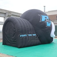 Tunnel gonflable portable pour course de casques, tunnel de football gonflable à traverser pour événements sportifs