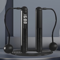 Corde à sauter intelligente sans fil à double usage en acier et PVC, pour le sport et la maison, avec compteur de sauts et capacité de charge