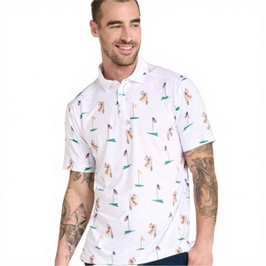 Custom Logo Embroidery Men's Casual Jersey for Shirt Combed Long <b>Staple</b> Jersey Cotton Solid Pattern Lapel Short Sleeve - Product Image 4