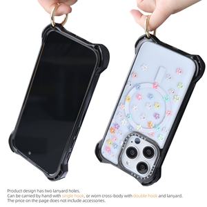 Funda Protectora para Teléfono Celular Transparente Anti-Impactos de 7.5M, Funda de TPU con Diseño de Diamantes Magnéticos de Lujo para iPhone 16 15 14 13 Pro Max - Product Image 6