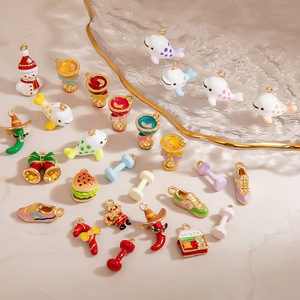 จี้คริสต์มาสการ์ตูนสำหรับเด็ก โลหะผสมสังกะสี DIY เครื่องประดับจี้ห้อย ของขวัญสำหรับโอกาสต่างๆ ผลิตที่เมืองอี้หวู่ รหัสสินค้า PJ92541A - Product Image 1