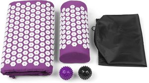 <span class=keywords><strong>Esterilla</strong></span> de Acupuntura Bstar con Almohada y Bolas de Masaje con Púas - Plegable, Portátil, Ecológica y Duradera para Yoga y Pilates - Product Image 3