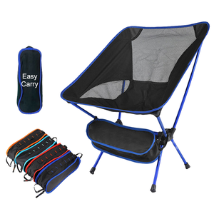 Ghế gấp màu đỏ nhẹ, dùng cho các hoạt động ngoài trời như câu cá, đi bộ đường dài, du lịch bụi, cấu tạo bằng kim loại bền, dùng được cho trường học - Product Image 4