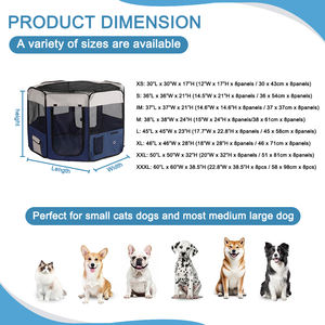 Birden fazla renk Modern katı çelik köpek hayvan kafesi taşınabilir katlanır emniyet <span class=keywords><strong>Pet</strong></span> yavru <span class=keywords><strong>Yard</strong></span> çit ile üst kapak - Product Image 3