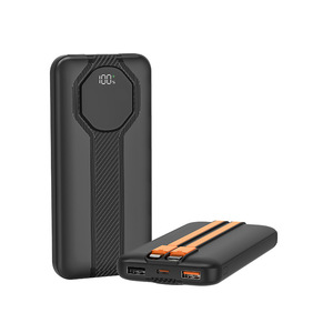 Batterie externe en plastique certifiée 3C avec câble intégré, grande capacité 20000 mAh, charge rapide 22,5 W, logo personnalisé, idéale comme cadeau - Product Image 5