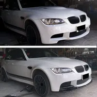 Protection de pare-chocs avant, spoiler, diffuseur pour E90 E92 E93 M3 2007-2013, noir brillant, fibre de carbone