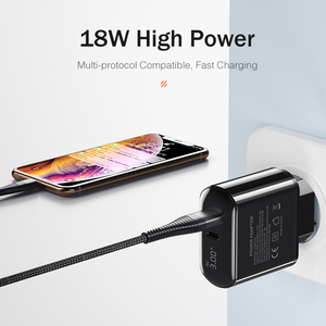 18W USB Sạc QC 3.0 4.0 Pd Nhanh Chóng Sạc LED Hiển Thị Loại C Sạc Cho Iphone Samsung S10 <span class=keywords><strong>Huawei</strong></span> Xiaomi Điện Thoại Phí Adapter - Product Image 6
