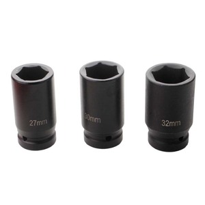 Socket Set 10 Pc 3/4 In Drive Metric Carbon Steel Auto Repair Tool Kit - Product Image 2