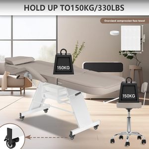 Lit rotatif électrique de chaise de beauté de salon de beauté de station thermale médicale de base d'acier inoxydable de couleur faite sur commande de luxe de 4 moteurs - Product Image 2