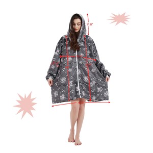 New Custom Design Printing <strong>Oversized</strong> Sweatshirt <strong>Blankets</strong> Warm Sherpa Wearable Hooded <strong>Blanket</strong> <strong>Hoodie</strong> With Zipper for Adult Kids - Product Image 4
