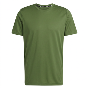 เสื้อยืดกีฬาผู้ชายสีขาวทรงปกติ ผ้ากำมะหยี่โพลีเอสเตอร์ 100% ระบายอากาศ แห้งเร็ว ลายตัวอักษร ดีไซน์เรียบง่าย รุ่นใหม่ล่าสุด - Product Image 4