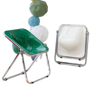 Chaise pliante design, chaise longue pliable avec structure métallique, chaise de salle à manger pour adultes, utilisation dans les cafés et restaurants - Product Image 3