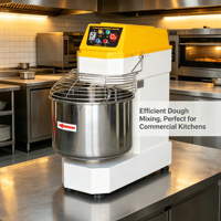 Nouvel Arrivage YACOOK Pétrin Spirale Électrique 25 kg pour Farine, Pâte à Pizza, Haute Productivité, Faible Bruit, 220V/380V, pour Boulangerie