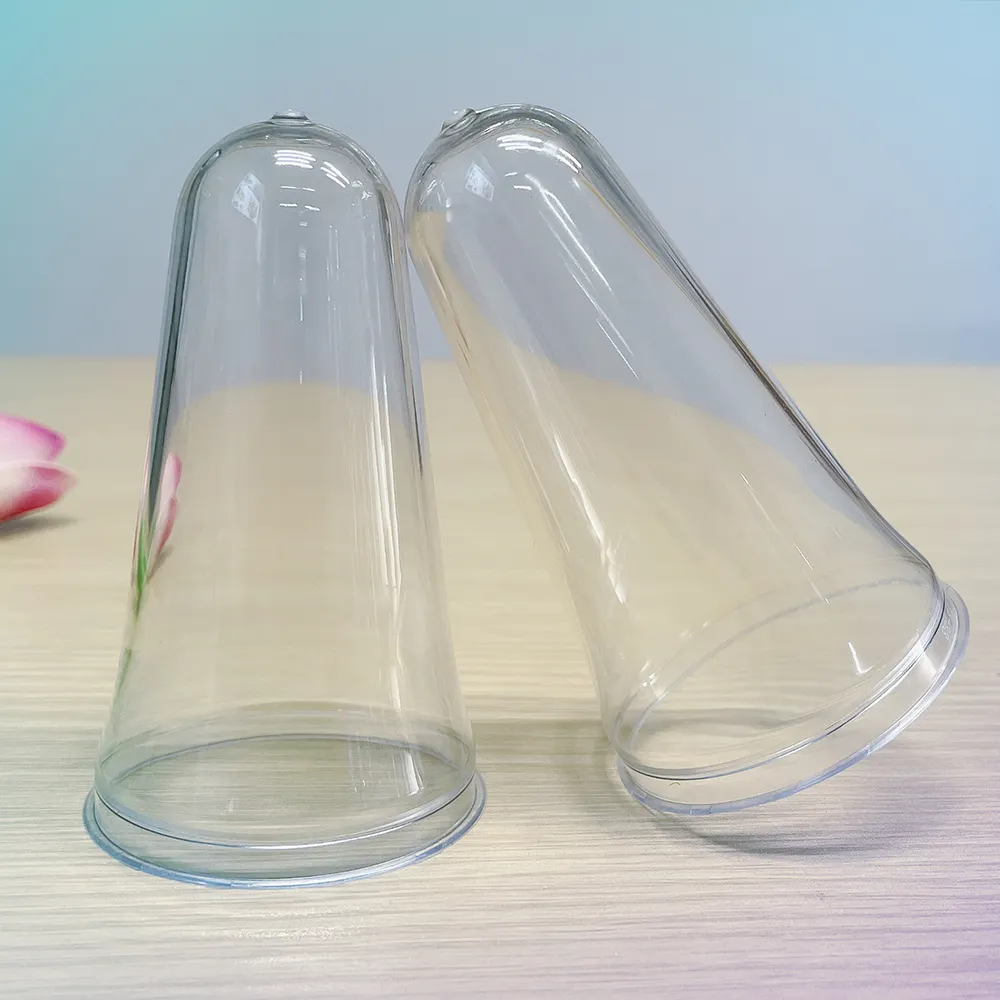 Proveedores de preformas de agua PET 28mm 38mm 68mm 30g 38g Botella de agua transparente de plástico transparente Preformas de PET para soplar botellas de agua