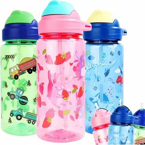 New Style 600ml PP Plastic Safe Children Drinking <b>Bottle</b> Portable Custom Picture Tumbler School Kids <b>Travel</b> Water <b>Bottle</b> - Product Image 1