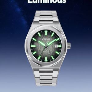 Reloj de Lujo para Hombre Besseron, Nuevo Estilo, Movimiento Mecánico Automático 8215, Cristal de Zafiro, Esfera Luminosa de Acero Inoxidable - Product Image 6