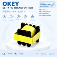 Transformateur toroïdal monophasé de type EL 110V 220V AC/AC personnalisable VA élévateur/abaisseur CE/ pour 50/60Hz pour usage industriel