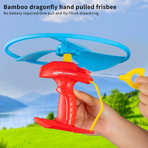 子供用アウトドアスポーツフライングソーサーおもちゃ手持ちフライングディスクランチャープロペラプルストリングスピニングUFOフライングおもちゃ - Product Image 4