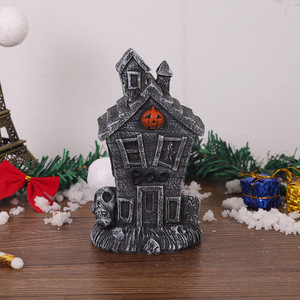 เครื่องประดับบ้านจิ๋วคริสต์มาส เรซิ่นรูปคนขนมปังขิง บ้านแสนสนุก ตกแต่งภายในบ้าน ขนาด 2.9 นิ้ว ผิวด้าน - Product Image 2