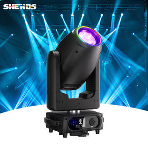 Светодиодный прожектор SHEHDS 300 Вт 3-в-1 с подвижной головой, полноцветный, 7 динамических гобо, режимы Beam, Spot, Wash, для сцены и дискотек - Product Image 1