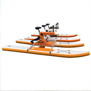 Vélo aquatique gonflable en PVC durable, capacité 3 personnes, bateau à pédales stable pour la location touristique dans les sites panoramiques - Product Image 5