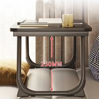 Table de lit réglable Portable pliable support pour ordinateur portable meubles commerciaux bureau d'ordinateur pour bureau à domicile en bois couleur noire