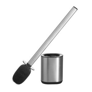 Brosse de toilette transfrontalière en acier inoxydable double face TPR écologique pour le nettoyage de la salle de bain, forme solide - Product Image 5