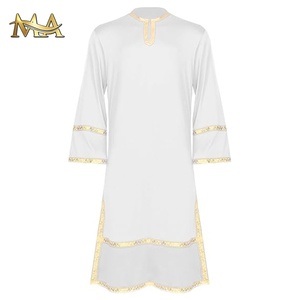 Robes de chœur bon marché de haute qualité à vendre robes de baptême pour adultes robes de baptême blanches robes de chasuble pour chœurs uniformes du clergé - Product Image 2