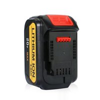 Vente flash - Batterie de remplacement rechargeable DEW DWB-LP08 certifiée CE RoHS 18V à cellules solides 18650 noire/jaune pour outil sans fil