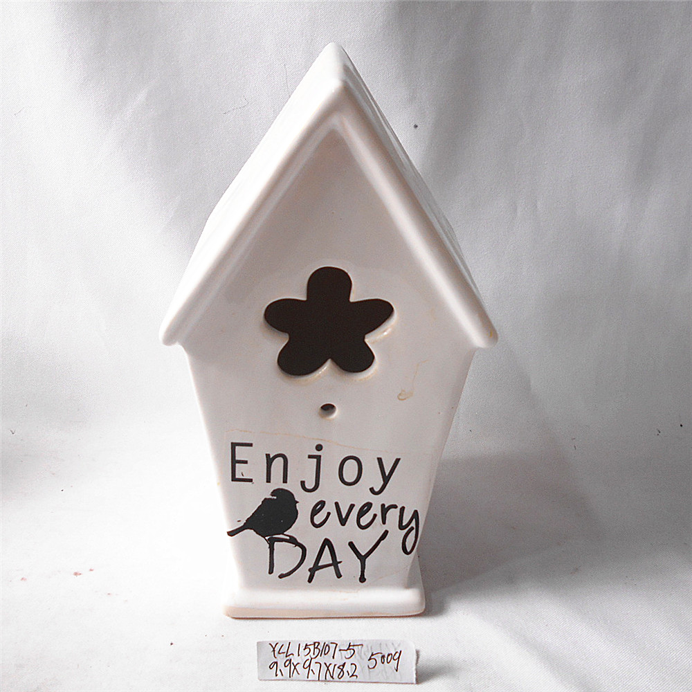 ceramic birdhouse