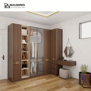 Buildgres-<span class=keywords><strong>Armoire</strong></span> d'angle ajustée avec miroir, design personnalisé peu encombrant pour petite <span class=keywords><strong>armoire</strong></span> de chambre à coucher - Product Image 5