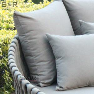 Chaise longue de jardin ronde en aluminium avec coussin Chaise de piscine portable en métal pour la plage extérieure pour l'hôtel et le salon - Product Image 3