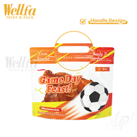 Sacs d'emballage en plastique anti-buée pour poulet rôti, design Coupe du Monde, personnalisables avec logo imprimé, pour poulet rôti à la broche
