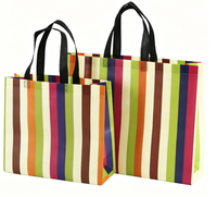Sac fourre-tout non tissé recyclable en gros, réutilisable, vert, avec logo personnalisé, léger, pour supermarché et commerce communautaire