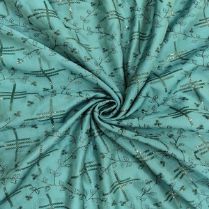 Tela de Seda Cruda de Poliéster Tejida Elegante, Suave, Duradera, Ligera y Transpirable para Acolchado, Costura, Manualidades y Confección de Vestidos - Product Image 1