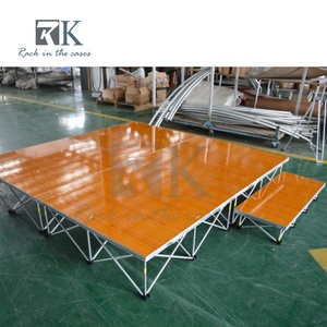 Customized Portable Folding <b>Stage</b> <b>Platform</b> Black Aluminum Alloy Outdoor Event Wedding <b>Stage</b> - Product Image 4